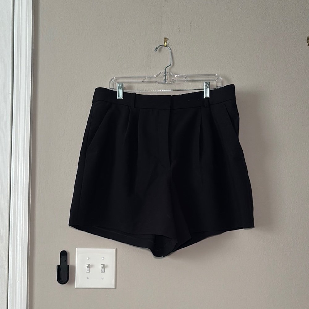 Abercrombie & Fitch Black High Waist Tailored Shorts